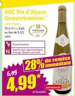 AOC Vin d'Alsace Gewurztraminer en promo chez Norma Ostwald à 4,99 €