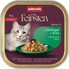 animonda Vom Feinsten in Sauce Senior mit Geflügel + Ente 85 g im Angebot bei Zookauf in Hannover animonda Vom Feinsten in Sauce Senior mit Geflügel + Ente 85 g Angebote von Vom Feinsten bei Zookauf Hannover für 0,49 €