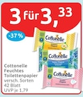 Feuchtes Toilettenpapier von Cottonelle im aktuellen budni Prospekt