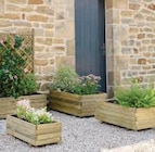 Bac rectangulaire en pin en promo chez Hyper U Bac rectangulaire en pin dans le catalogue Hyper U