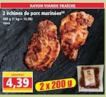 Norma Strasbourg - Promo 2 échines de porc marinées Promo 2 échines de porc marinées à 4,39 € dans le catalogue Norma à Strasbourg