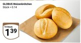 Aktuelles Weizenbrötchen Angebot bei GLOBUS in Duisburg ab 1,39 €