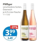 Grüner Veltliner oder Blauer Zweigelt von Pfiffiger im aktuellen V-Markt Prospekt für 3,99 €