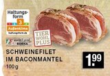 SCHWEINEFILET IM BACONMANTEL im Angebot bei E center in Düsseldorf SCHWEINEFILET IM BACONMANTEL Angebote von meinLand EDEKA bei E center Düsseldorf für 1,99 €