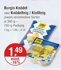 Knödel im V-Markt Prospekt Knödel von Burgis im aktuellen V-Markt Prospekt für 1,49 €