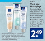 Wund- oder Muskelpflege im Angebot bei ALDI SÜD in Düsseldorf Wund- oder Muskelpflege Angebote von Vitalis bei ALDI SÜD Düsseldorf für 2,49 €