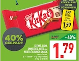 Aktuelles KITKAT, LION, SMARTIES, NUTS oder NESTLÉ CRUNCH SNACK Angebot bei Marktkauf in Köln ab 1,59 €