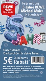 REWE Prospekt "Dein Markt" für Herrieden, 36 Seiten, 27.10.2025 - 01.11.2025