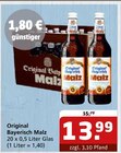 Aktuelle Bier Angebote bei Getränke Quelle WVG in Raguhn-Jeßnitz Aktuelles Original Bayerisch Malz Angebot bei Getränke Quelle WVG in Raguhn-Jeßnitz ab 13,99 €