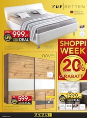 Bett im BRAUN Möbel-Center Prospekt in Homburg Aktueller BRAUN Möbel-Center Prospekt mit Bett, "BRAUN SHOPPING WEEK", Seite 16