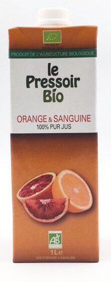 Pur jus orange & orange sanguine - NaturéO à Angers Pur jus orange & orange sanguine en promo chez NaturéO Angers à 2,25 €