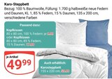 Karo-Steppbett im Angebot bei GLOBUS in Erfurt Karo-Steppbett Angebote bei GLOBUS Erfurt für 9,99 €