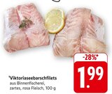 EDEKA Täferrot - Viktoriaseebarschfilets Angebot im Prospekt Viktoriaseebarschfilets bei EDEKA im Täferrot Prospekt für 1,99 €