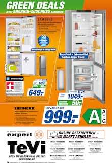 Kühlschrank im expert TeVi Prospekt "Top Angebote" mit 12 Seiten (Nürnberg)