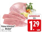 EDEKA - Puten-Schnitzel Angebot im Prospekt Puten-Schnitzel bei EDEKA im Prospekt für 1,29 €