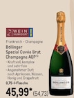 Special Cuvée Brut Champagne AOP Angebote von Bollinger bei METRO Mettmann für 54,73 €