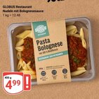 Aktuelle Nudeln Angebote bei GLOBUS in Bochum Aktuelles Nudel mit Bolognesesauce Angebot bei GLOBUS in Bochum ab 4,99 €