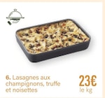 Lasagnes aux champignons, truffe et noisettes dans le catalogue Monoprix