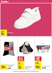Chaussettes Angebote im Prospekt "70 % D’ÉCONOMIES SUR UNE SÉLECTION DE PRODUITS D'HYGIÈNE" von Carrefour auf Seite 83