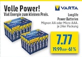 Aktuelle Batterie Angebote bei diska in Erfurt Aktuelles Longlife Power Batterien Mignon AA Angebot bei diska in Erfurt ab 7,77 €
