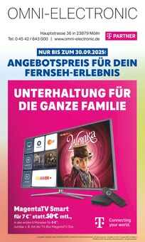 Omni-Electronic Prospekt ANGEBOTSPREIS FÜR DEIN FERNSEH-ERLEBNIS mit 12 Seiten
