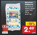 Münchner Weißwurst im Angebot bei Netto Marken-Discount in Ratingen Münchner Weißwurst Angebote bei Netto Marken-Discount Ratingen für 2,49 €