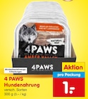 Hundenahrung im Angebot bei Netto Marken-Discount in Beckum Hundenahrung Angebote von 4 PAWS bei Netto Marken-Discount Beckum für 1,00 €