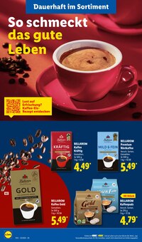 Kaffee im aktuellen Lidl Prospekt (Mannheim) Kaffee im Lidl Prospekt "LIDL LOHNT SICH" mit 73 Seiten (Mannheim)