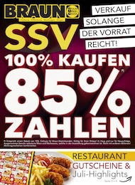 Möbel & Einrichtung Prospekt von BRAUN Möbel-Center Pfronstetten BRAUN Möbel-Center Prospekt: "100% KAUFEN - 85% BEZAHLEN", 4 Seiten, 09.07.2025 - 26.07.2025