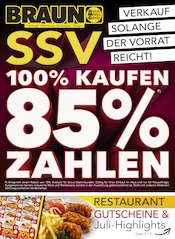 Aktueller BRAUN Möbel-Center Möbel & Einrichtung Prospekt in Pfronstetten und Umgebung, "100% KAUFEN - 85% BEZAHLEN" mit 4 Seiten, 09.07.2025 - 26.07.2025