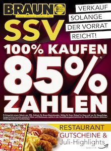 BRAUN Möbel-Center Prospekt 100% KAUFEN - 85% BEZAHLEN mit  Seiten in Haslach (Kinzigtal) und Umgebung