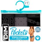 Slips "Pockets coton x3" - DIM en promo chez Carrefour Le Havre à 9,93 €