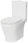 Pack WC à poser sans bride sortie horizontale ou verticale blanc Nanki en promo chez Castorama Orléans à 109,00 €