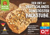 Sonnenblumen-, oder Weltmeister- oder Kürbiskernbrötchen Angebote von BACKSTUBE bei Netto Marken-Discount Kleve für 0,99 €