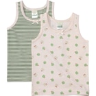 Aktuelles Unterhemden mit Apfel-Muster & Streifen, weiß + grün, Gr. 110/116 Angebot bei dm-drogerie markt in Solingen (Klingenstadt) ab 8,90 €