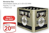 Aktuelle Warsteiner Angebote bei GLOBUS in Amberg Aktuelles Bier Angebot bei GLOBUS in Amberg ab 20,00 €