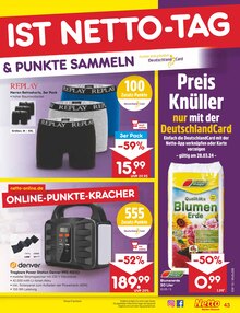 Blumenerde im Netto Marken-Discount Prospekt "Aktuelle Angebote" mit 56 Seiten (Mannheim)