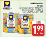 Torten-Pfirsiche in Scheiben im Angebot bei E center in Weiden Torten-Pfirsiche in Scheiben Angebote von EDEKA Herzstücke bei E center Weiden für 1,99 €