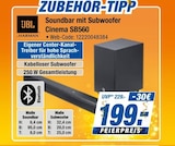 Soundbar mit Subwoofer Cinema SB560 Angebote von JBL bei expert Elmshorn für 199,00 €