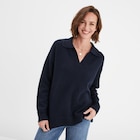 La Halle Loriol-sur-Drôme - Promo Pull col polo manches longues Creeks bleu foncé femme Promo Pull col polo manches longues Creeks bleu foncé femme à 14,99 € dans le catalogue La Halle à Loriol-sur-Drôme