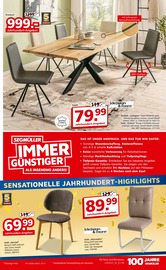Aktueller Segmüller Prospekt mit Stuhl, "100 JAHRE SEGMÜLLER", Seite 17