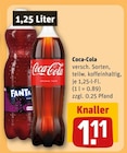 Coca-Cola Angebote bei REWE Leopoldshöhe für 1,11 €