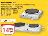 Kochplatte EKP 3582 oder Doppelkochplatte DKP 3583 im Angebot bei GLOBUS in Duisburg Kochplatte EKP 3582 oder Doppelkochplatte DKP 3583 Angebote von Clatronic bei GLOBUS Duisburg für 14,99 €