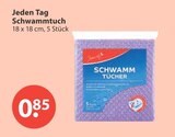 Tücher im V-Markt Prospekt Schwammtuch von Jeden Tag im aktuellen V-Markt Prospekt für 0,85 €