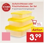 Aufschnittboxen oder Frischhaltedosen, 3er Set von Kitchen Club im aktuellen Netto Marken-Discount Prospekt