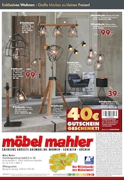 Aktueller Möbel Mahler Siebenlehn Prospekt mit Dekoration, "WOHN-JOURNAL", Seite 22