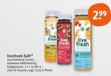 Saft im Angebot bei tegut in Leonberg Saft Angebote von livefresh bei tegut Leonberg für 2,99 €