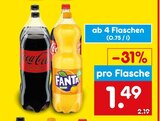 Aktuelles Coca-Cola, Fanta, Sprite oder Mezzo Mix Angebot bei Netto Marken-Discount in Oberhausen ab 1,49 €