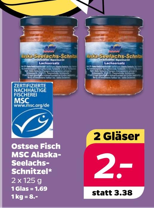 Ostsee Fisch MSC Alaska-Seelachs-Schnitzel