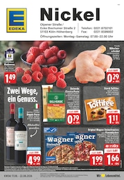 EDEKA Prospekt für Köln mit 26 Seiten EDEKA Prospekt für Köln: "Aktuelle Angebote", 26 Seiten, 17.08.2026 - 22.08.2026